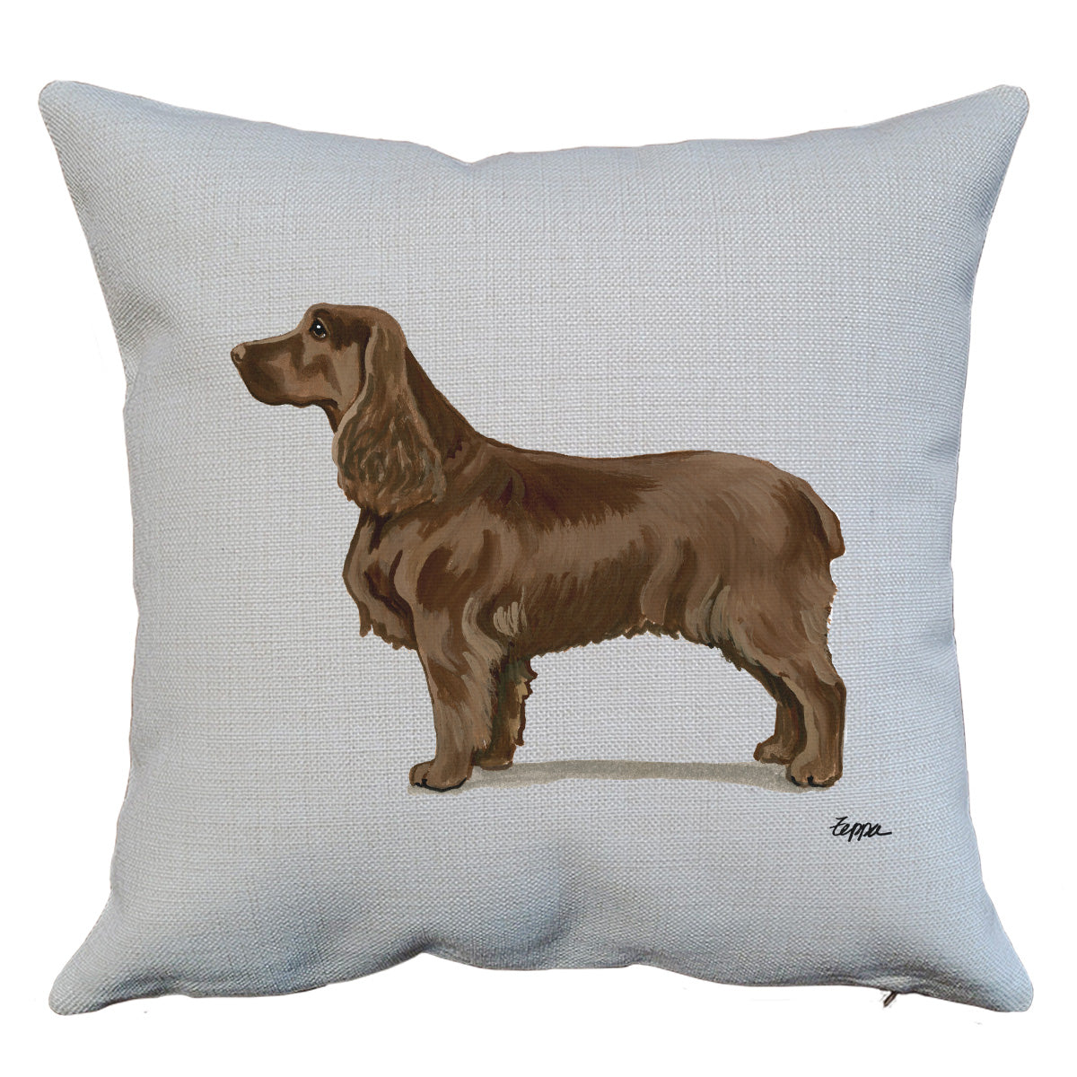 Field Spaniel Throw Pillow