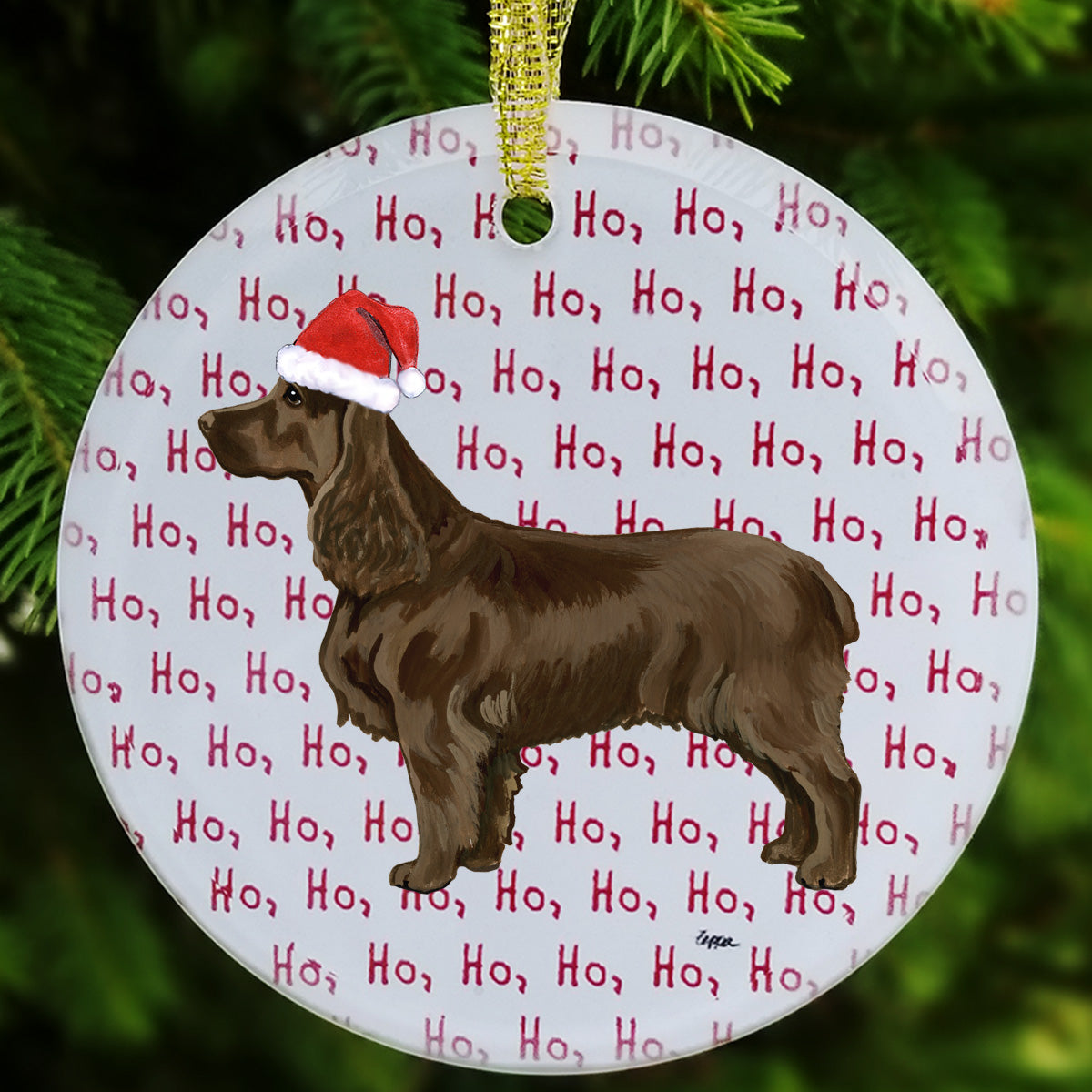 Field Spaniel Christmas Ornament