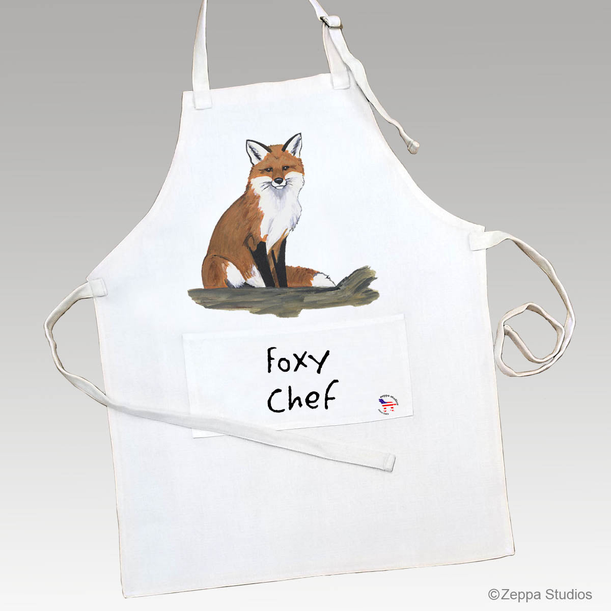 Sitting Fox Apron Design