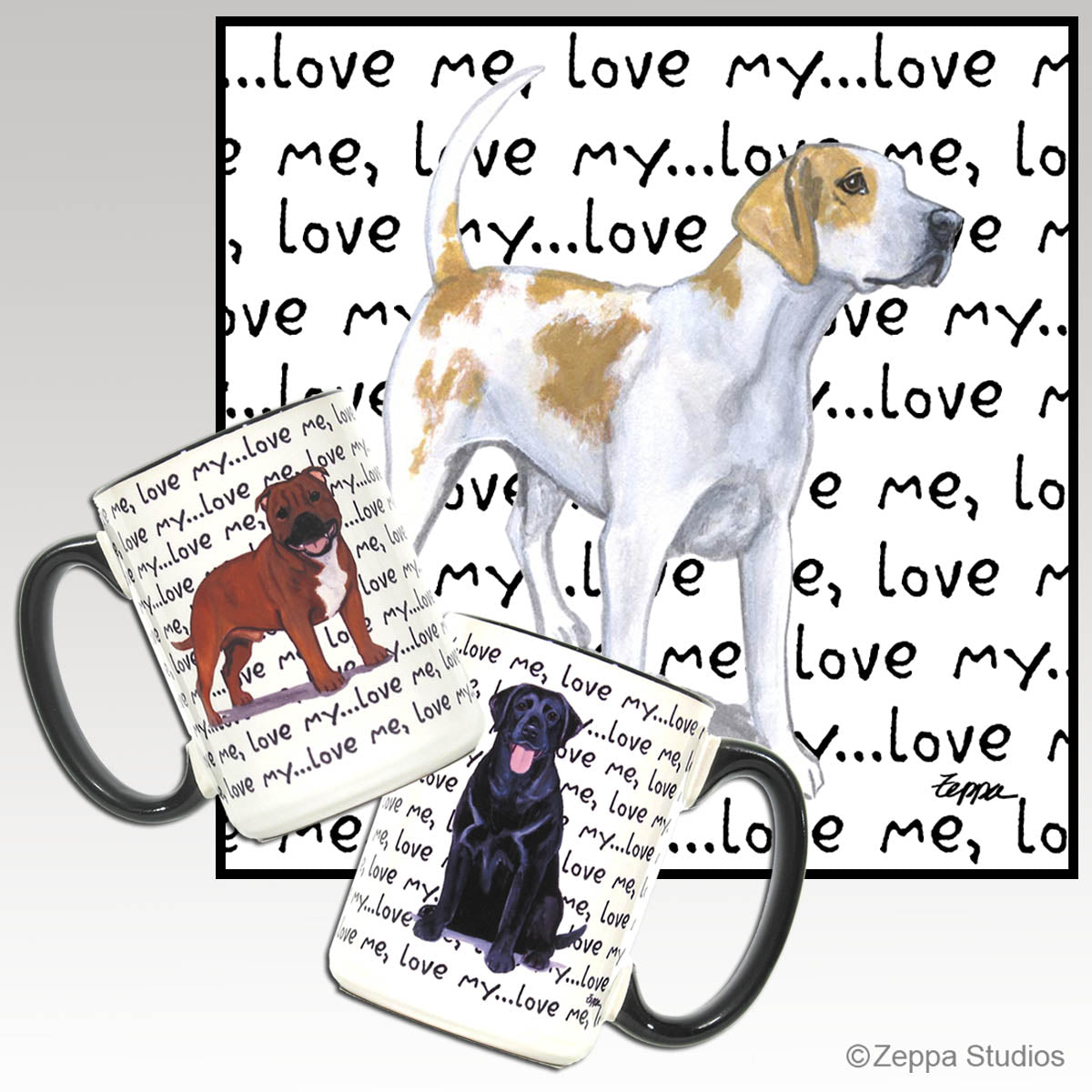 English Foxhound Love Me Mug