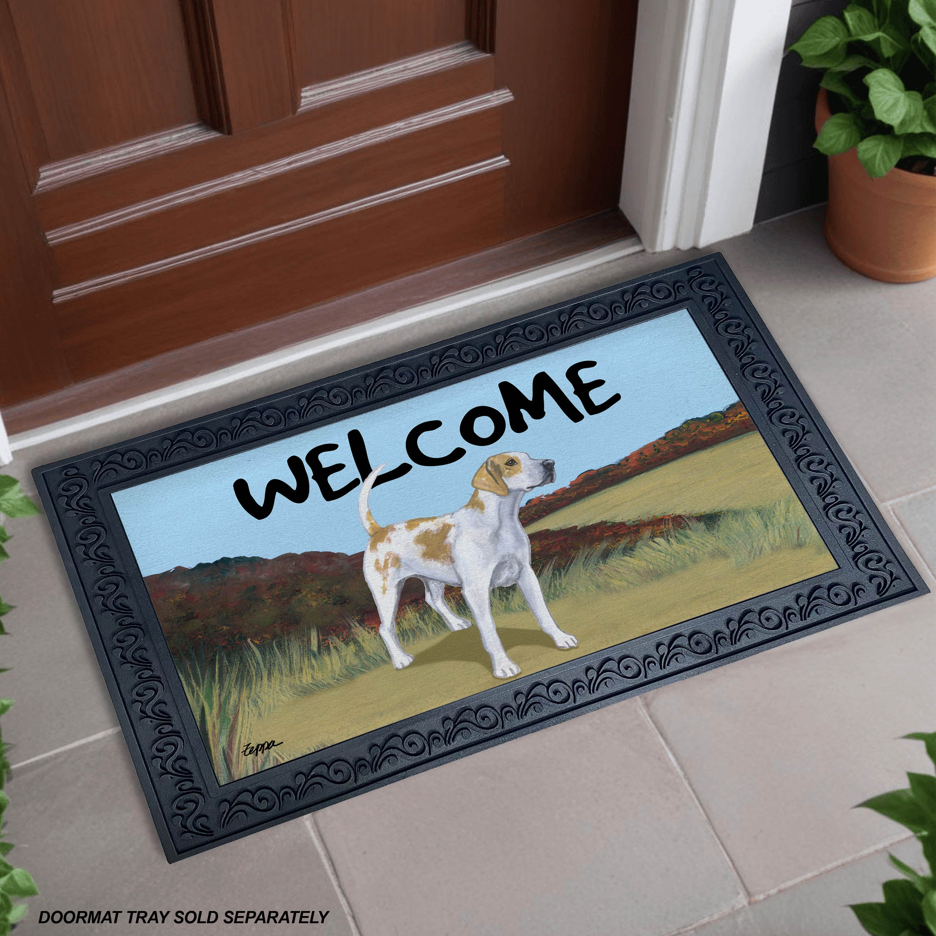 English Foxhound Welcome Mat