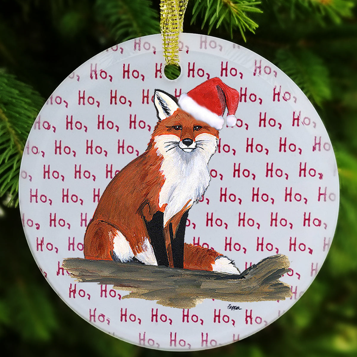 Fox, Sitting Ornament
