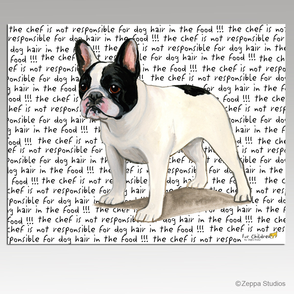 French Bulldog Message Cutting Board
