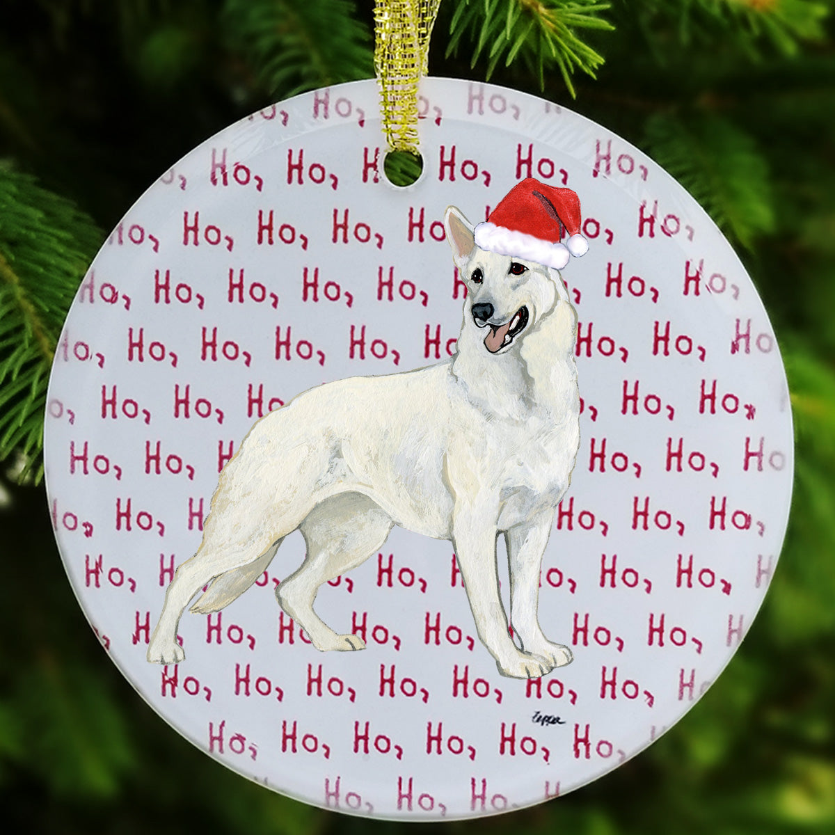 German Shepherd Christmas Ornament