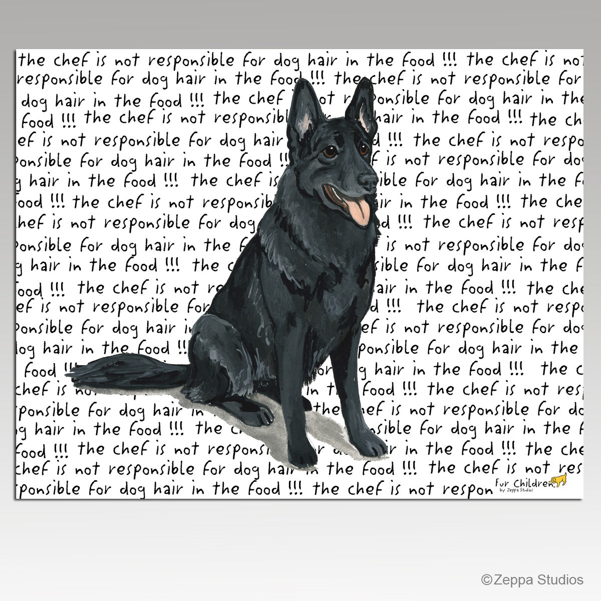 German Shepherd Message Cutting Board