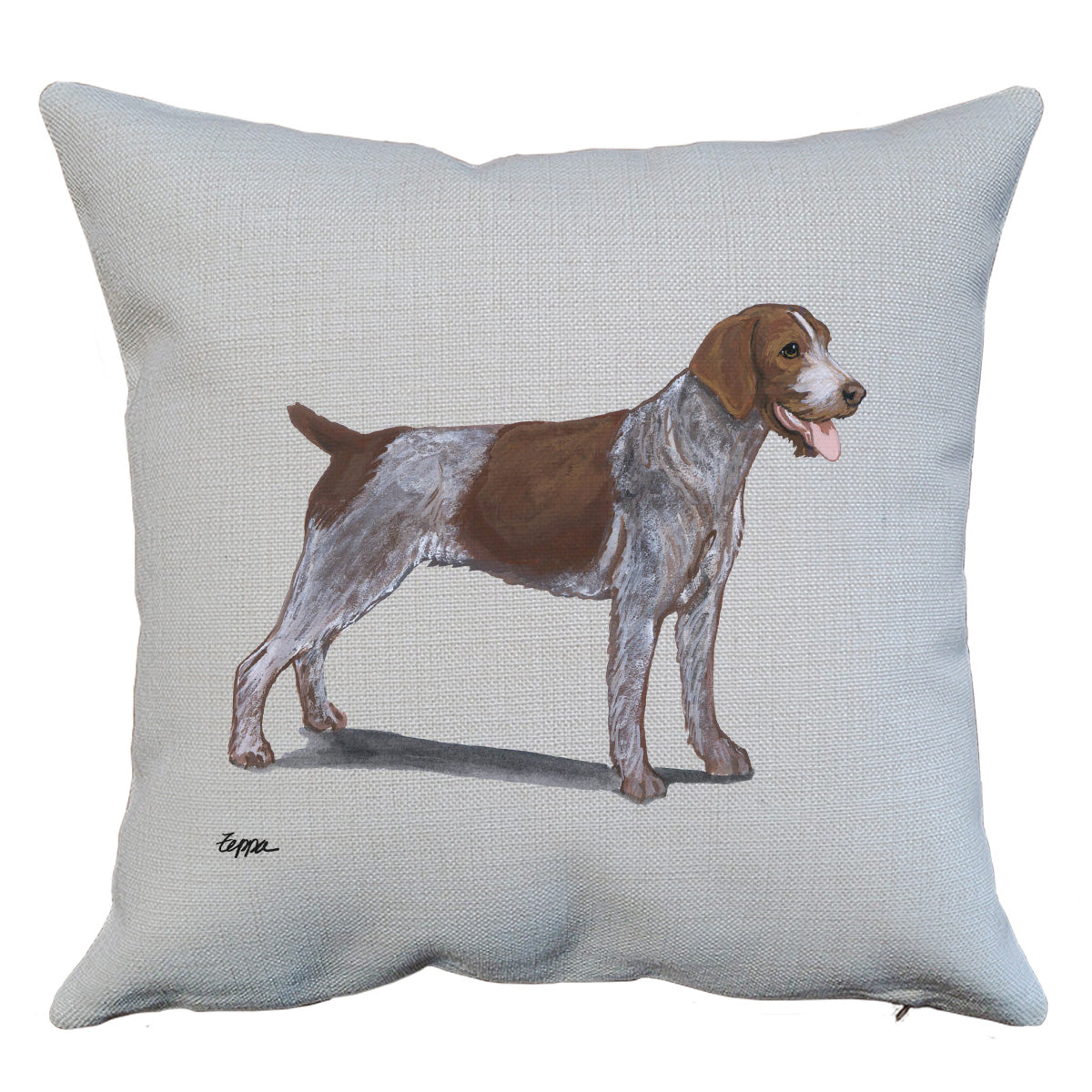 German Wirehaired Pointer Throw Pillow