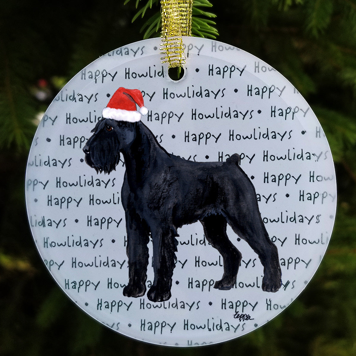 Giant Schnauzer Christmas Ornament
