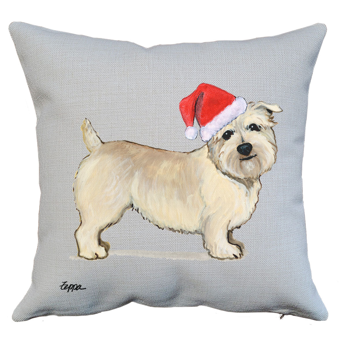 Glen of Imaal Terrier Santa Pillow