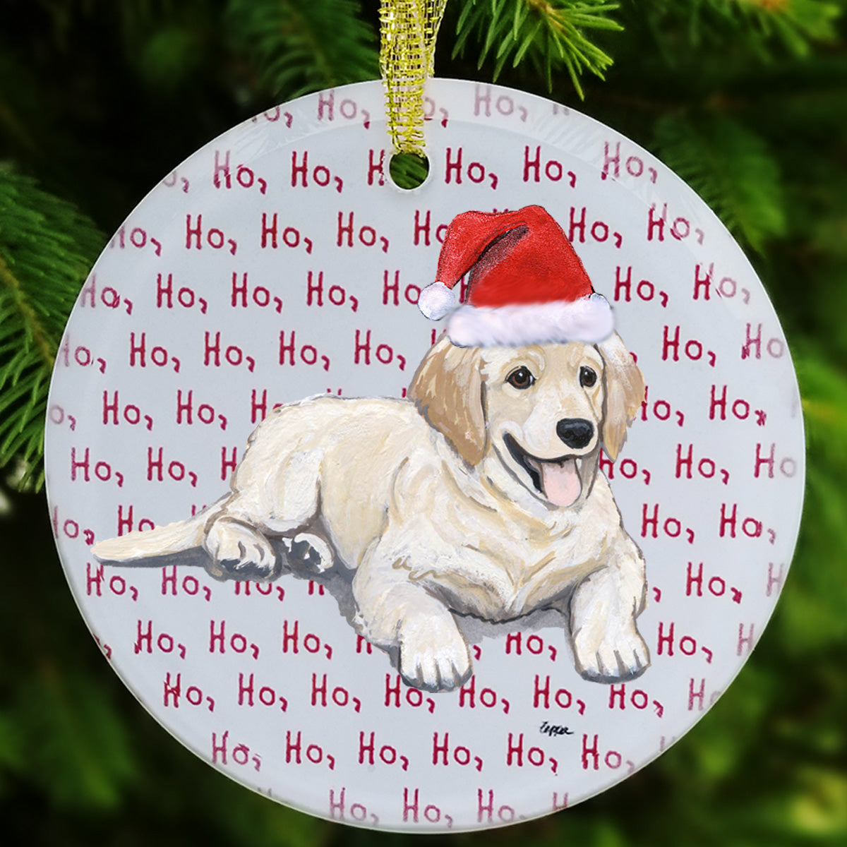 Golden Retriever Christmas Ornament