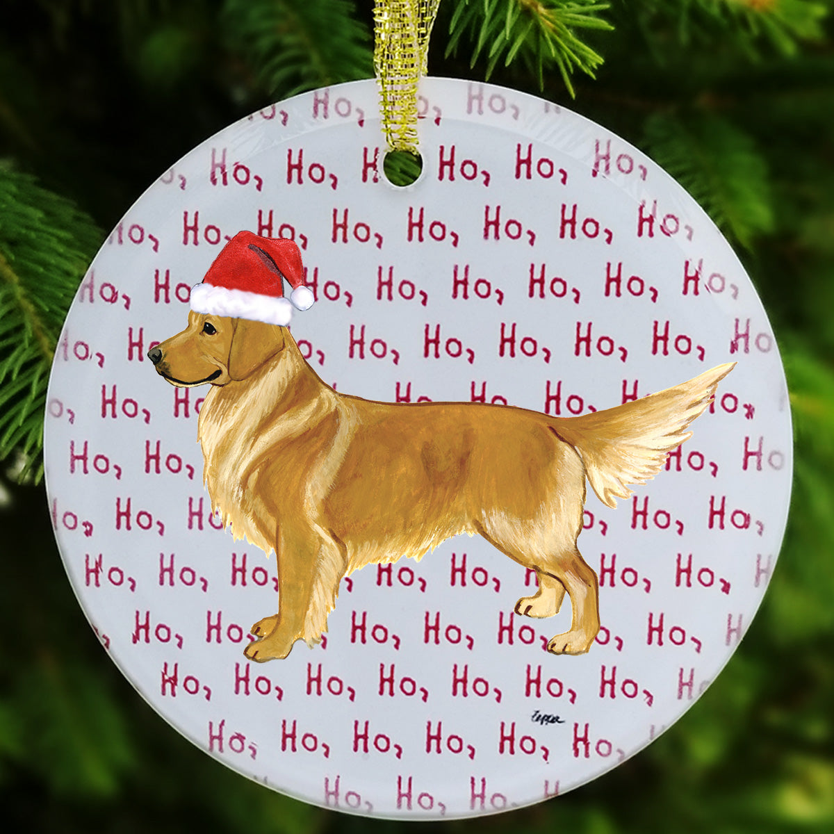 Golden Retriever Christmas Ornament