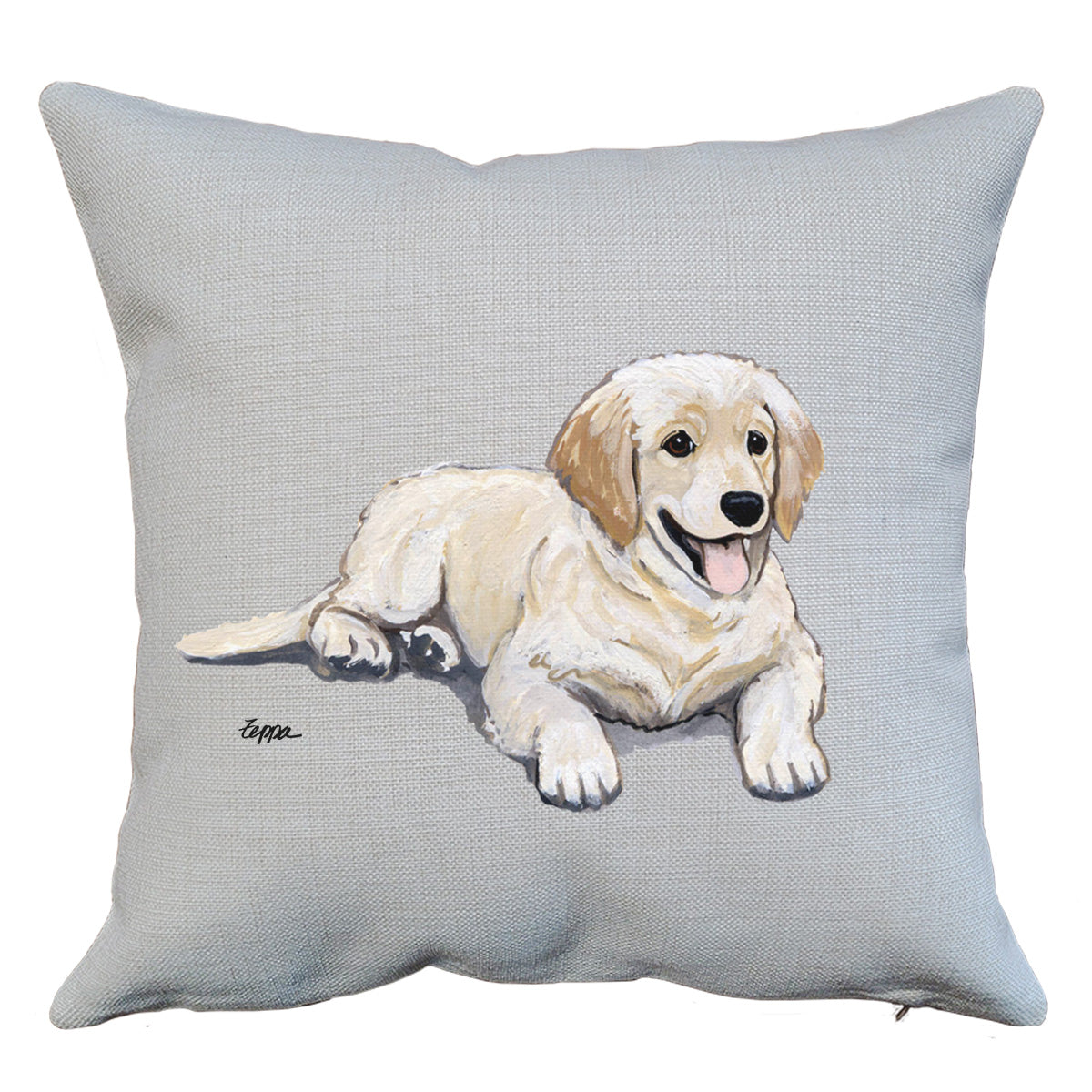 Golden Retriever Puppy Throw Pillow