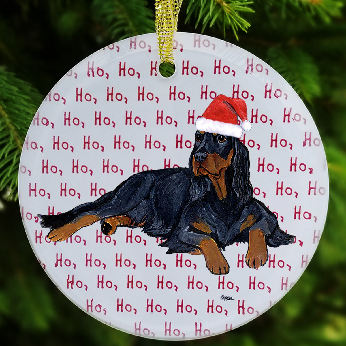Gordon Setter Christmas Ornament