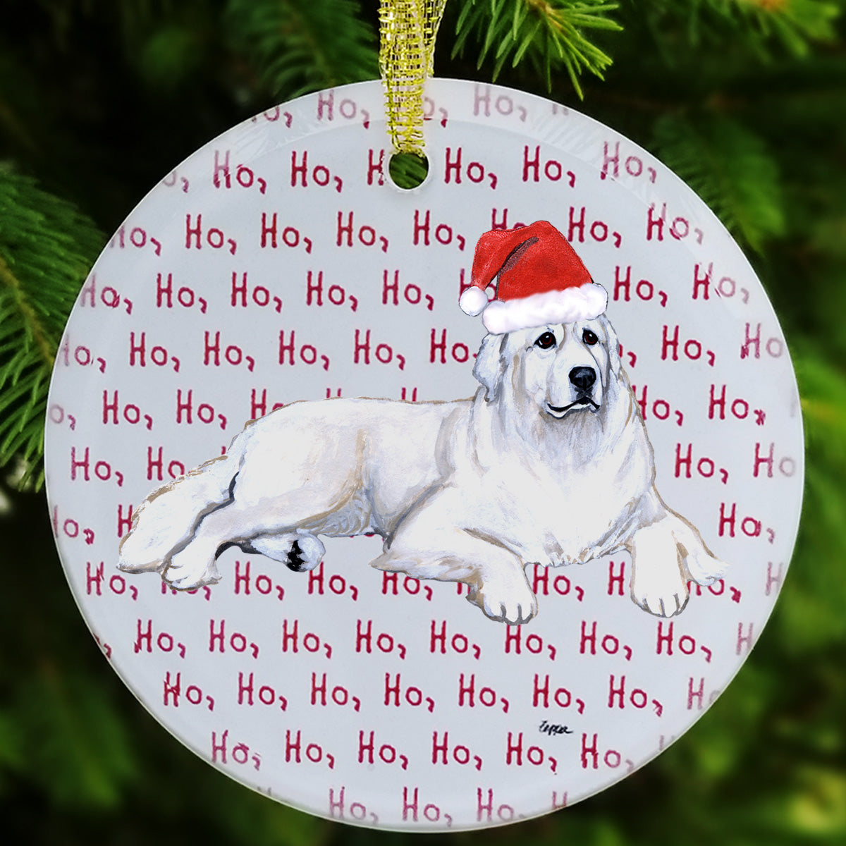 Great Pyrenees Christmas Ornament