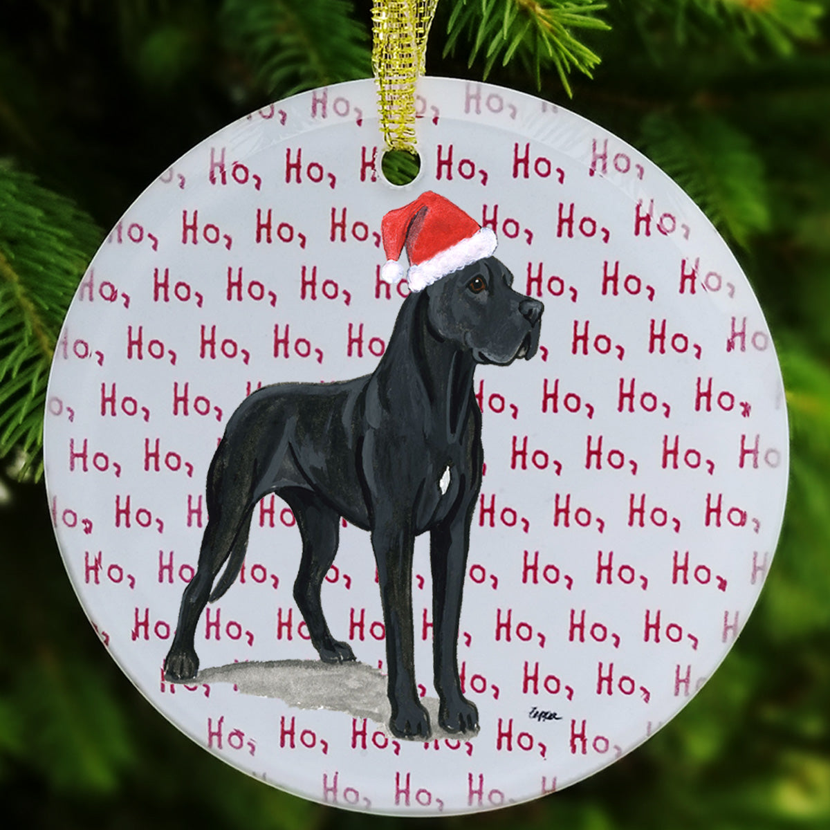 Great Dane Christmas Ornament