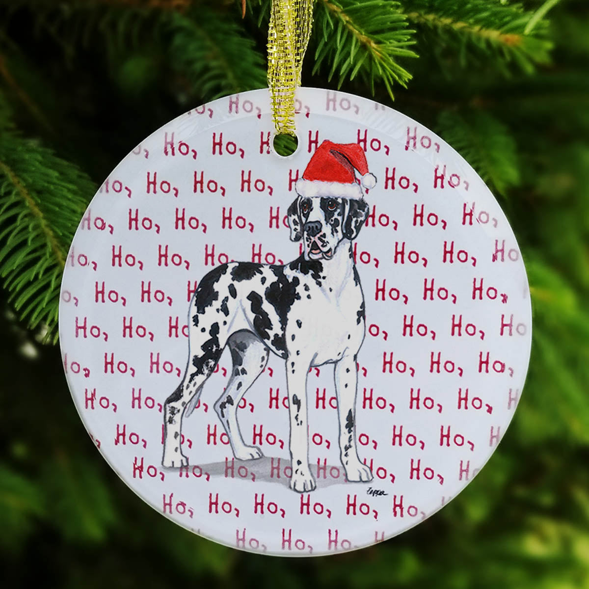 Great Dane Christmas Ornament