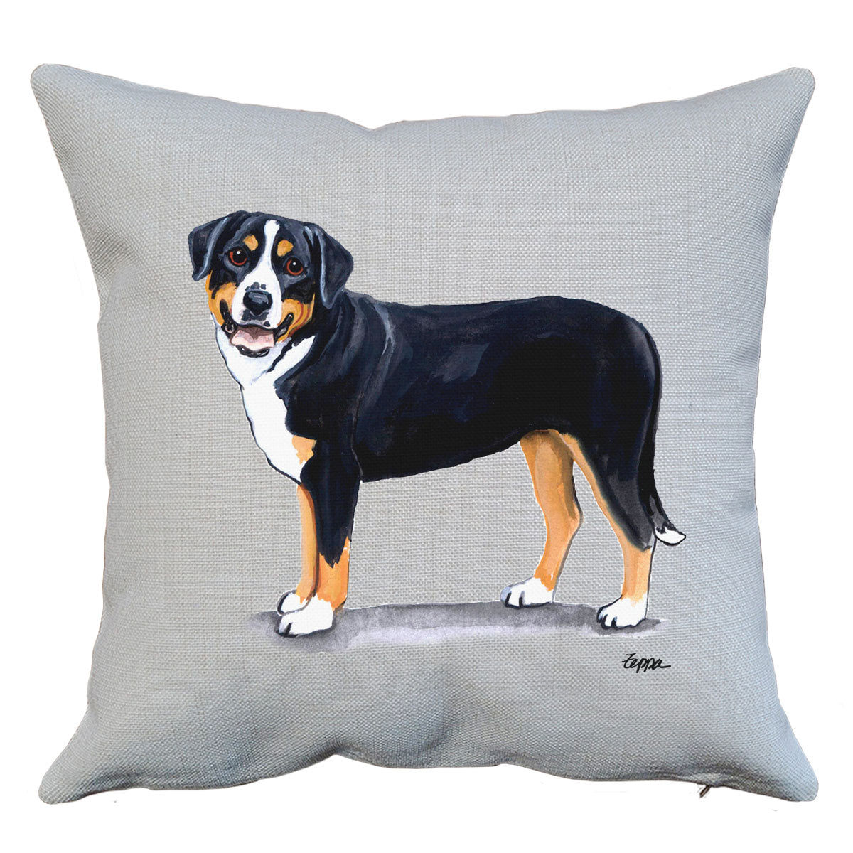 Greater Swiss Mountain Dog Throw Pillow