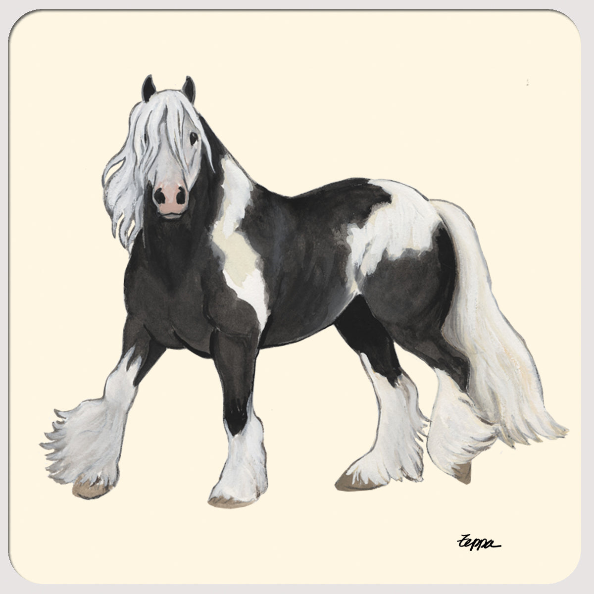 Gypsy Vanner Beverage Coasters