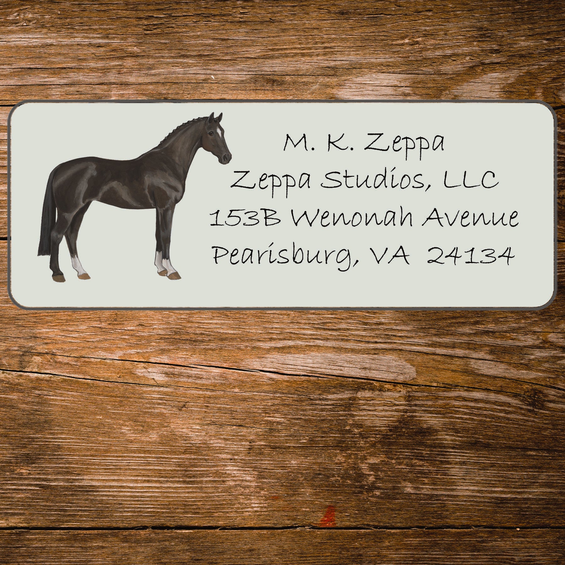 Hanoverian Design Custom Ivory Return Address Label