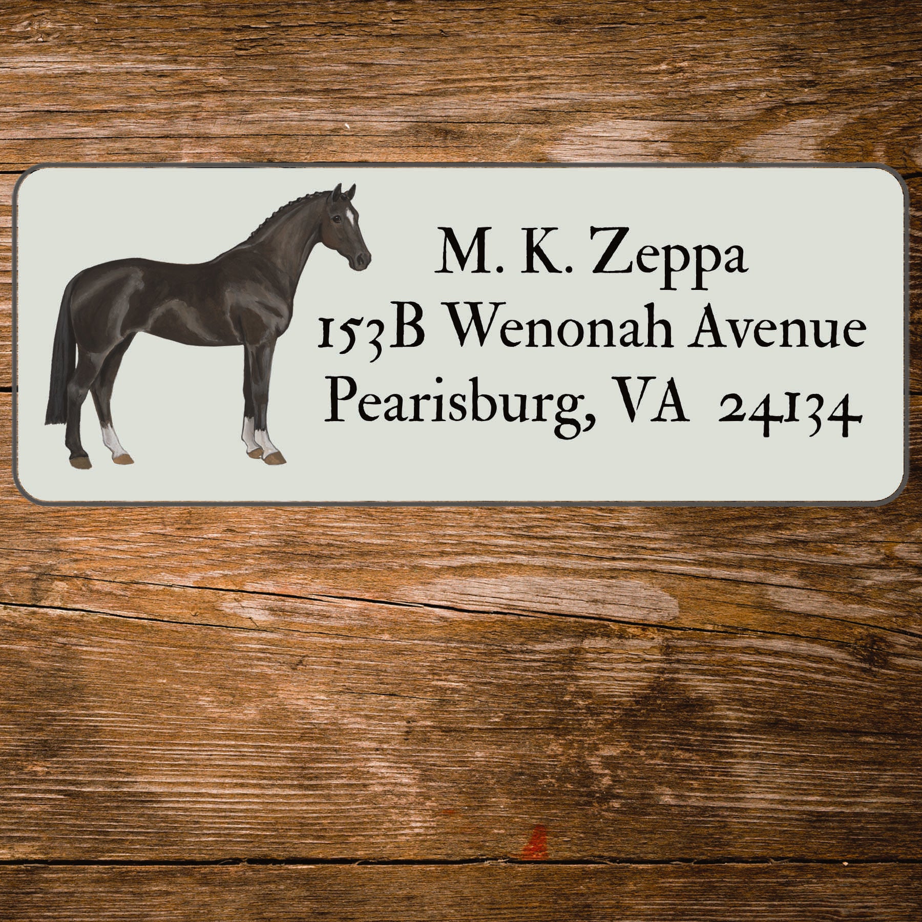 Hanoverian Design Custom Ivory Return Address Label