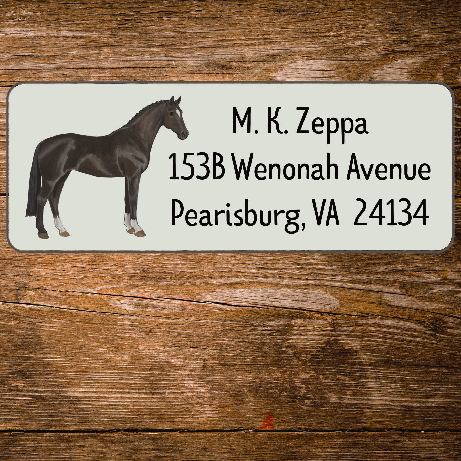 Hanoverian Design Custom Ivory Return Address Label