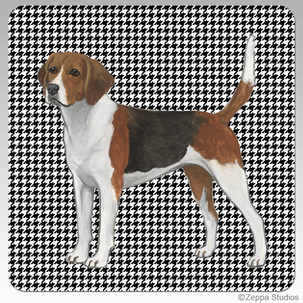Harrier Houndstooth Poly Rubber Coasters