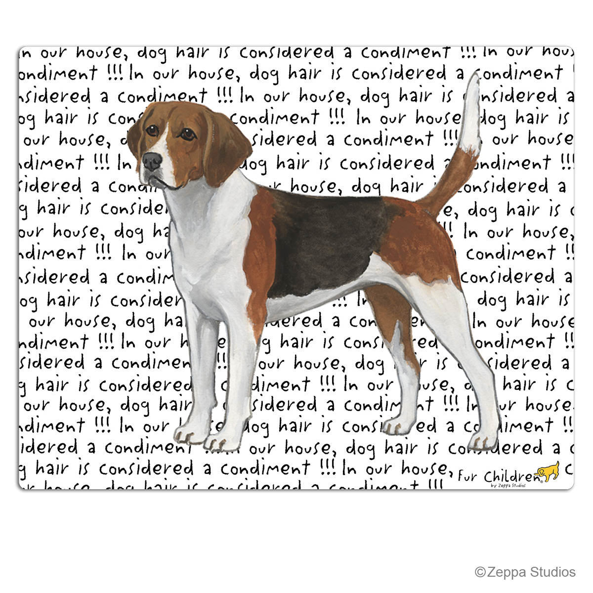 Harrier Tempered Glass Cutting Board - in our house, dog hair is considered a condiment background.