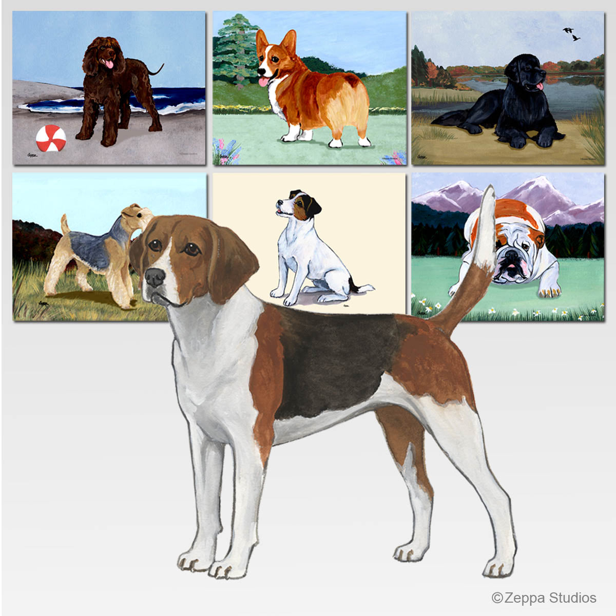 Harrier on your choice of scenic background tempered glass cutting boards