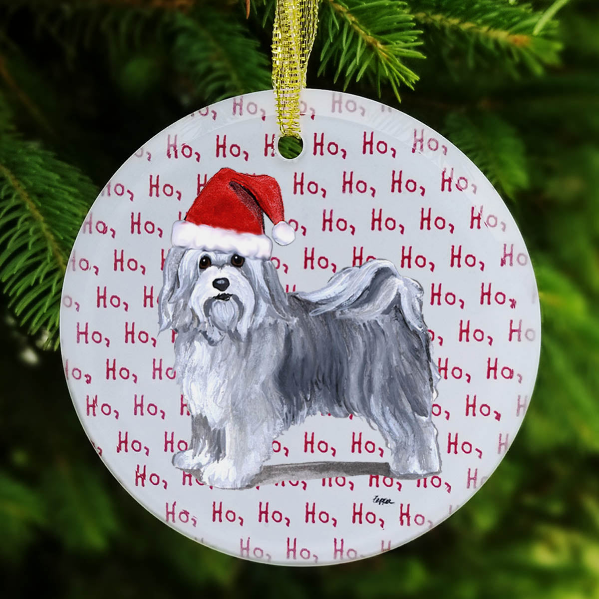 Havanese Christmas Ornament