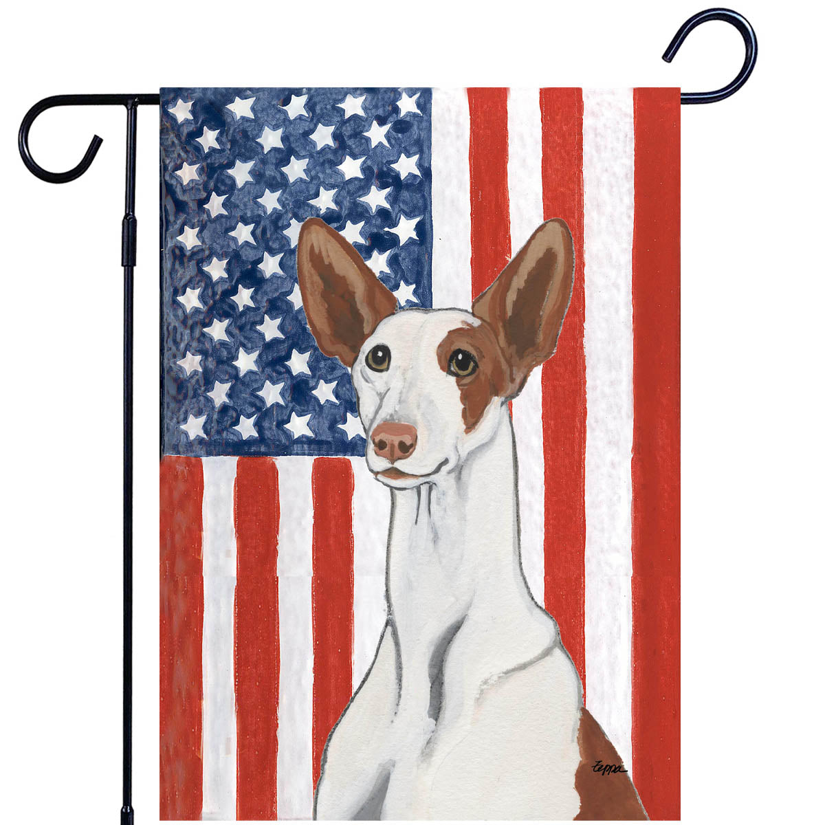 Ibizan Americana Garden Flag