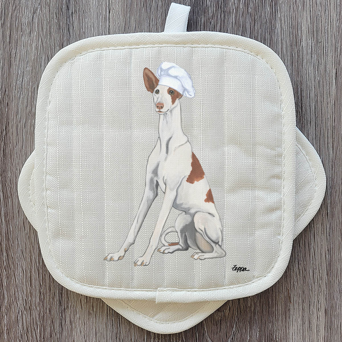 Ibizan Hound Pot Holder Set