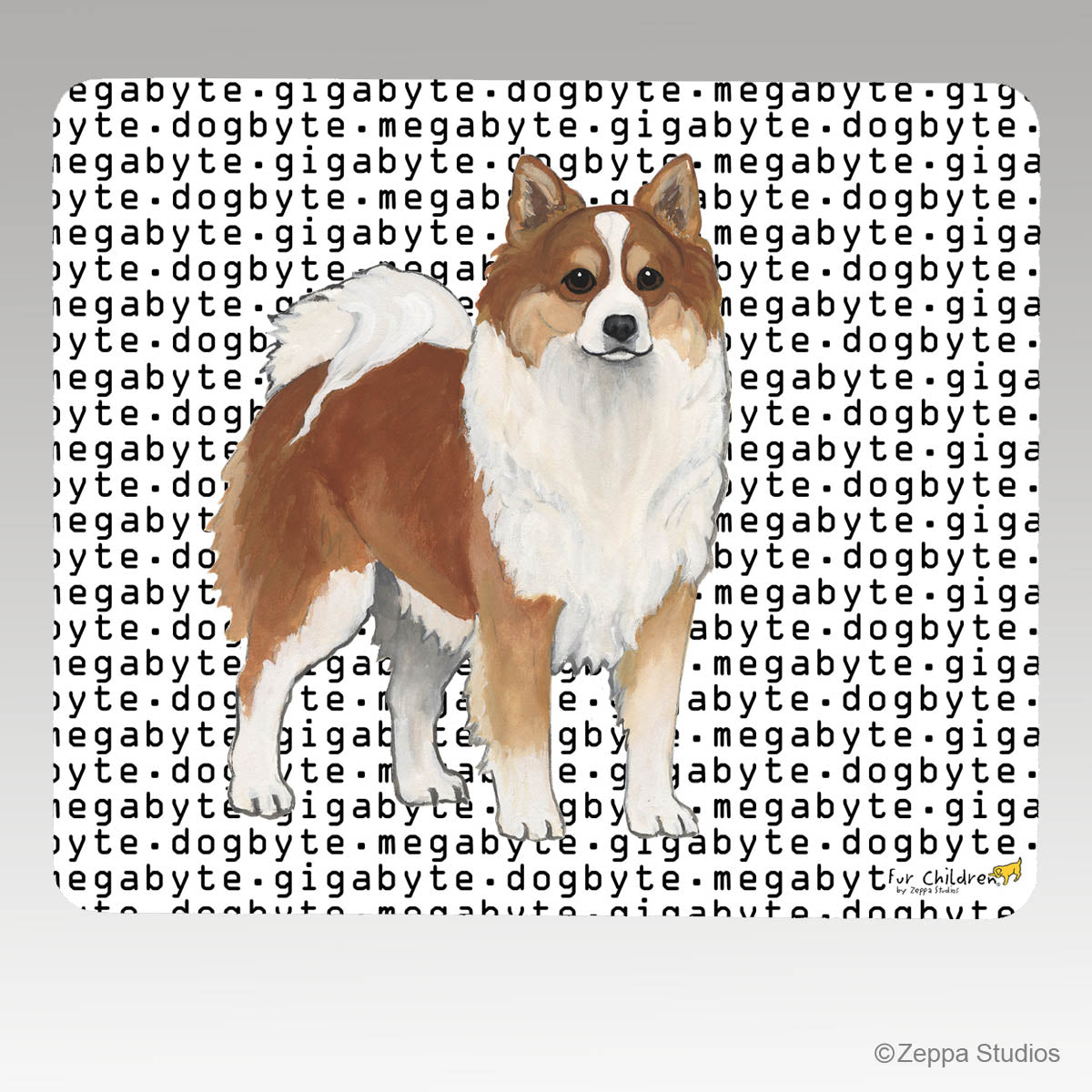 Icelandic Sheepdog Megabyte Mouse Pad