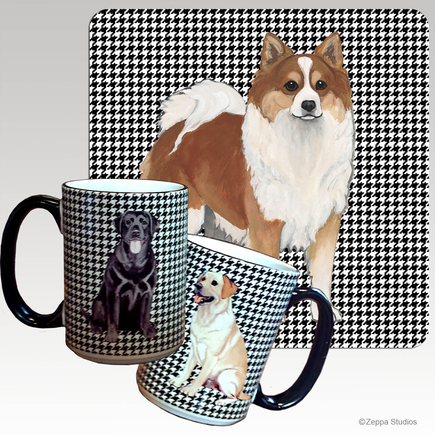 Icelandic Sheepdog Houndstooth Mug