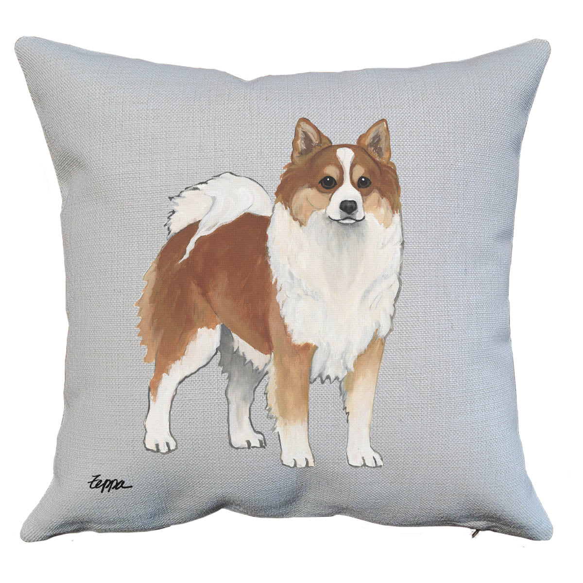 Icelandic Sheepdog Throw Pillow
