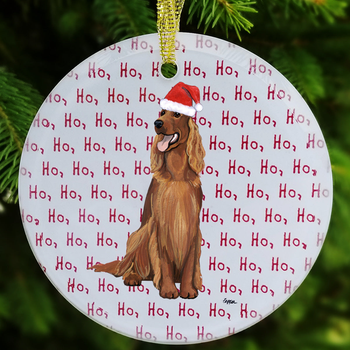 Irish Setter Christmas Ornaments