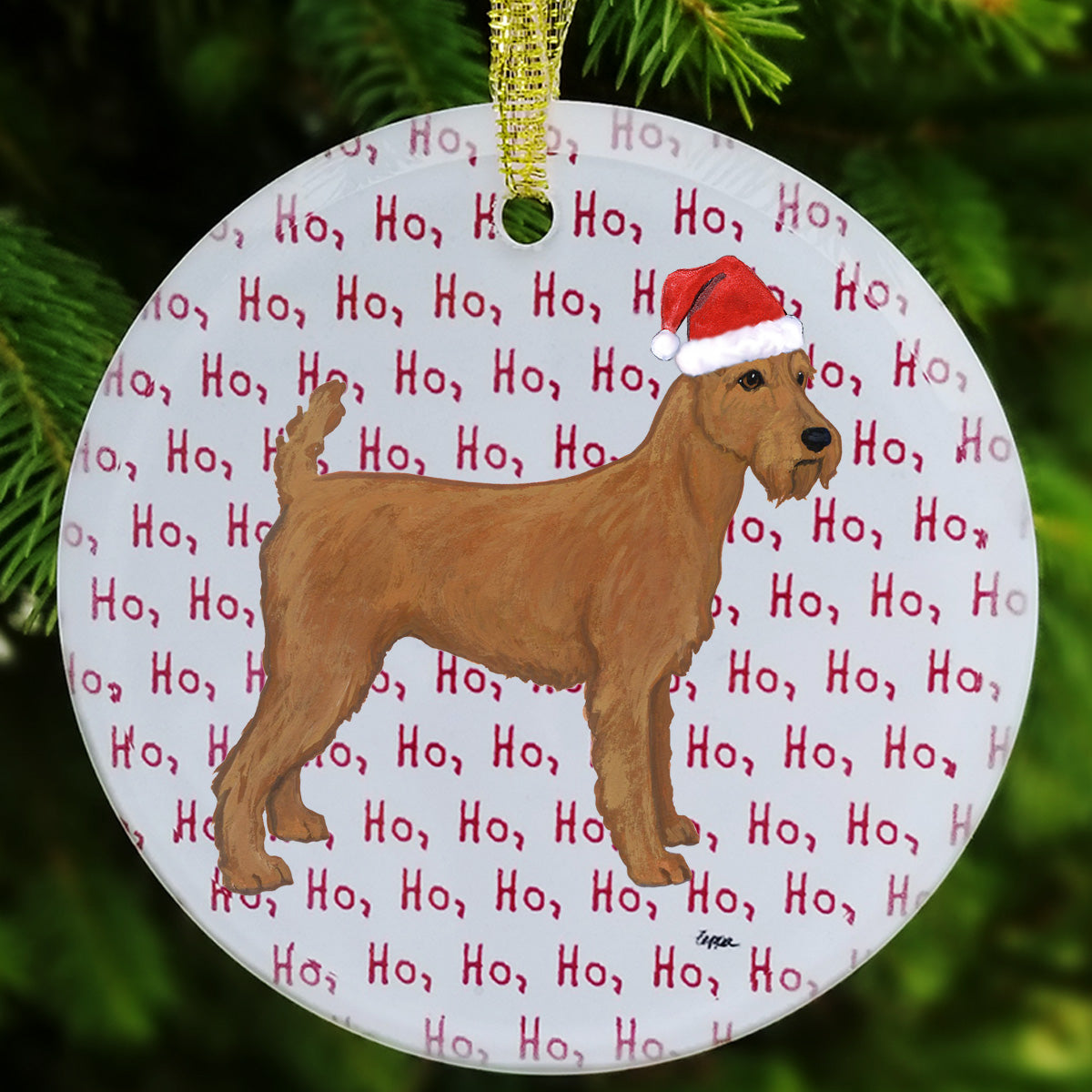Irish Terrier Christmas Ornaments