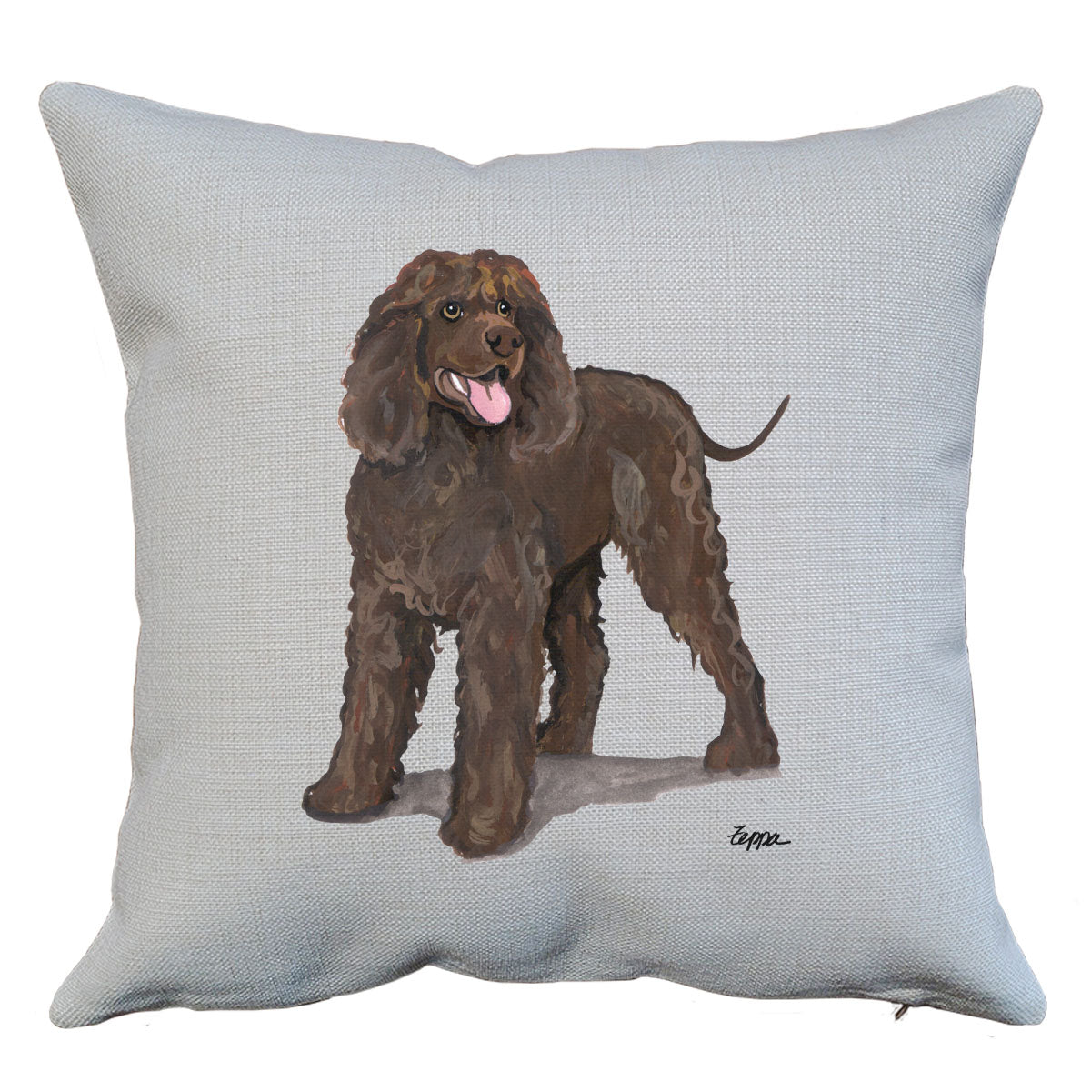 Irish Water Spaniel Throw Pillow