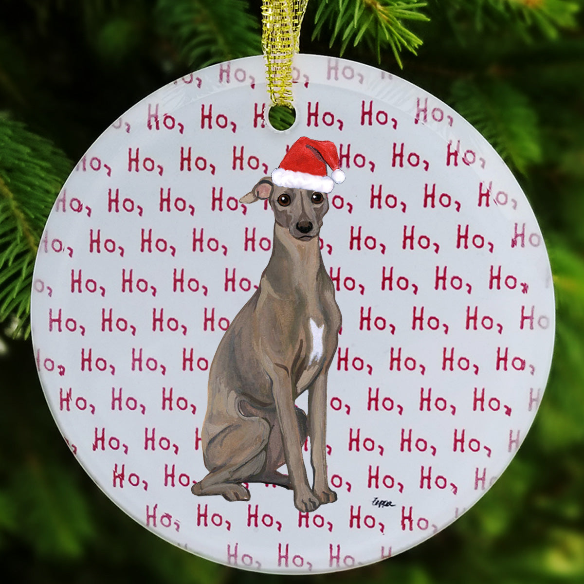Italian Greyhound Christmas Ornaments