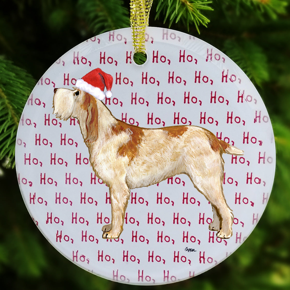 Italian Spinone Christmas Ornaments