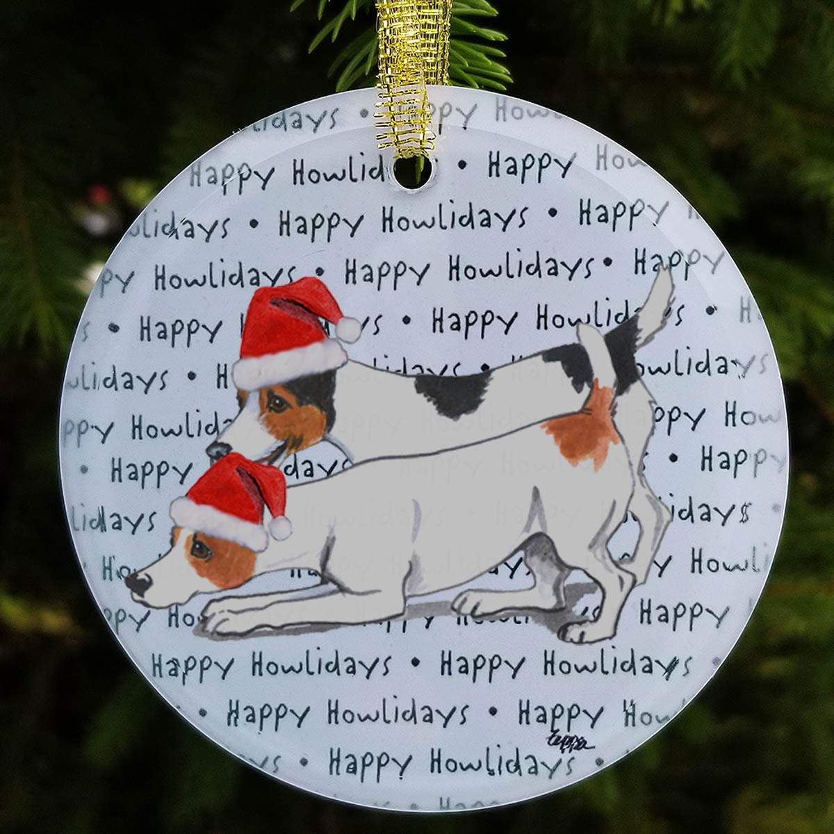 Jack Russell Terrier Christmas Ornaments