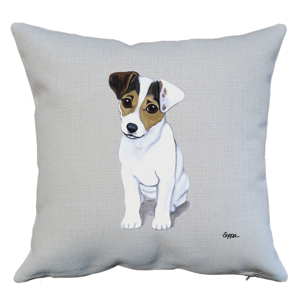 Russell Terrier Puppy Throw Pillow