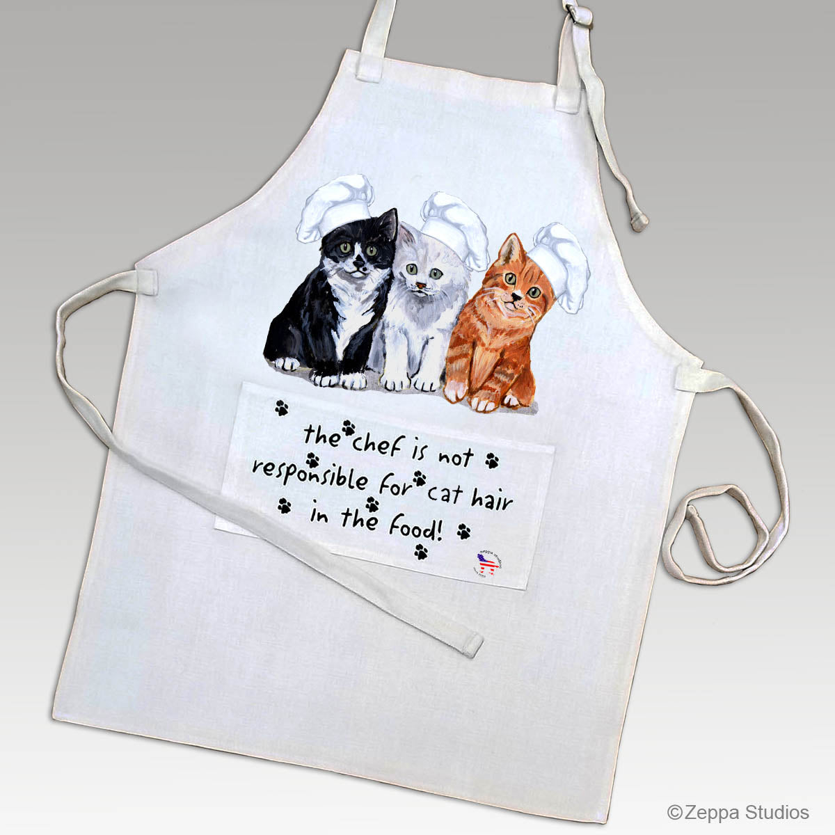 3 Kittens Apron Design