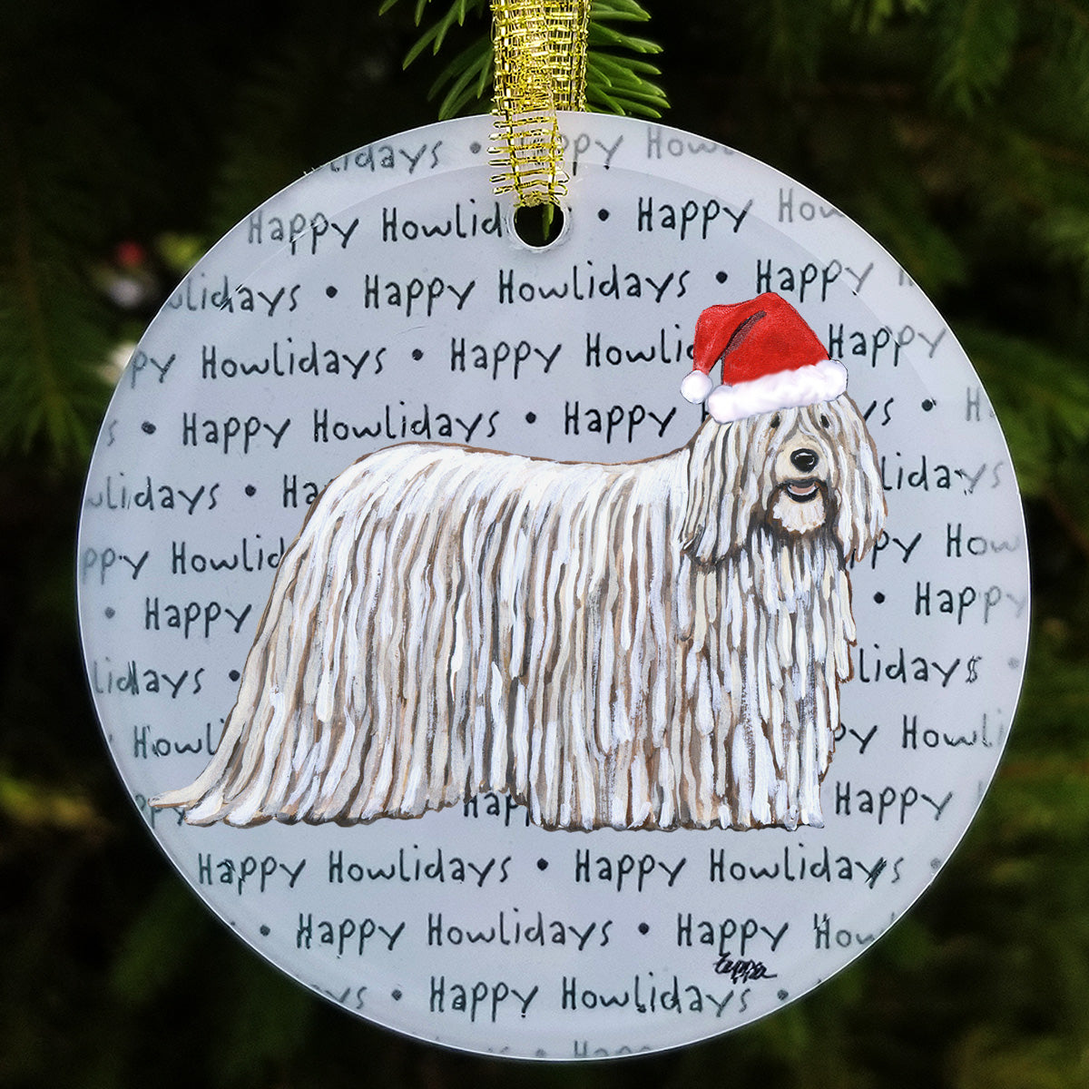 Komondor Christmas Ornaments