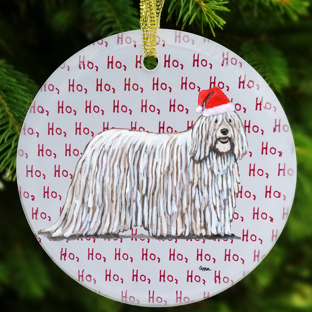 Komondor Christmas Ornaments