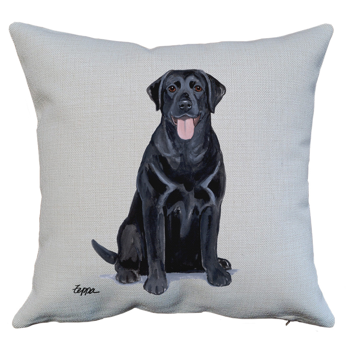 Black Lab Throw Pillow