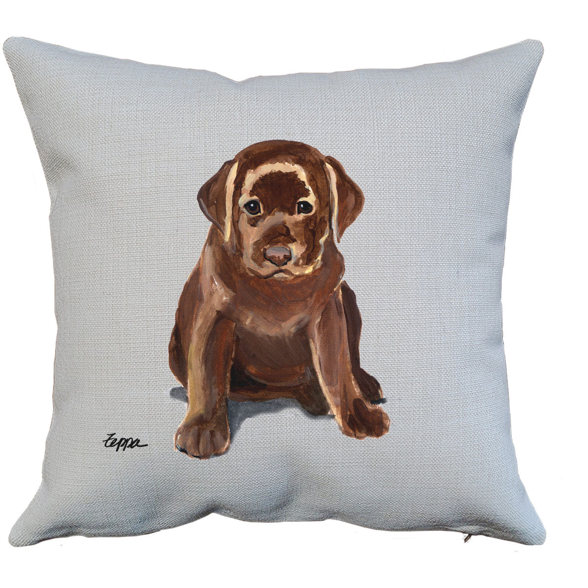 Chocolate Lab Throw Pillow