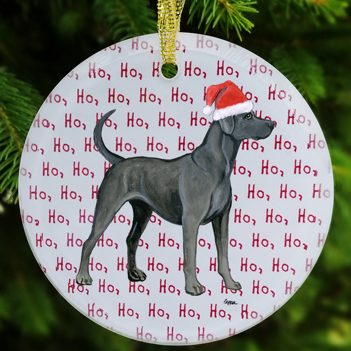 Lacy Dog Christmas Ornament