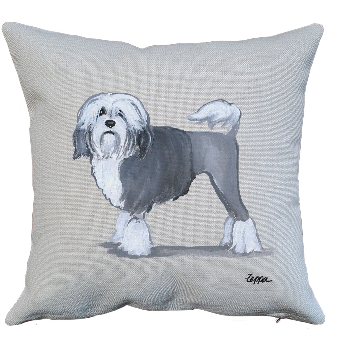 Lowchen Throw Pillow