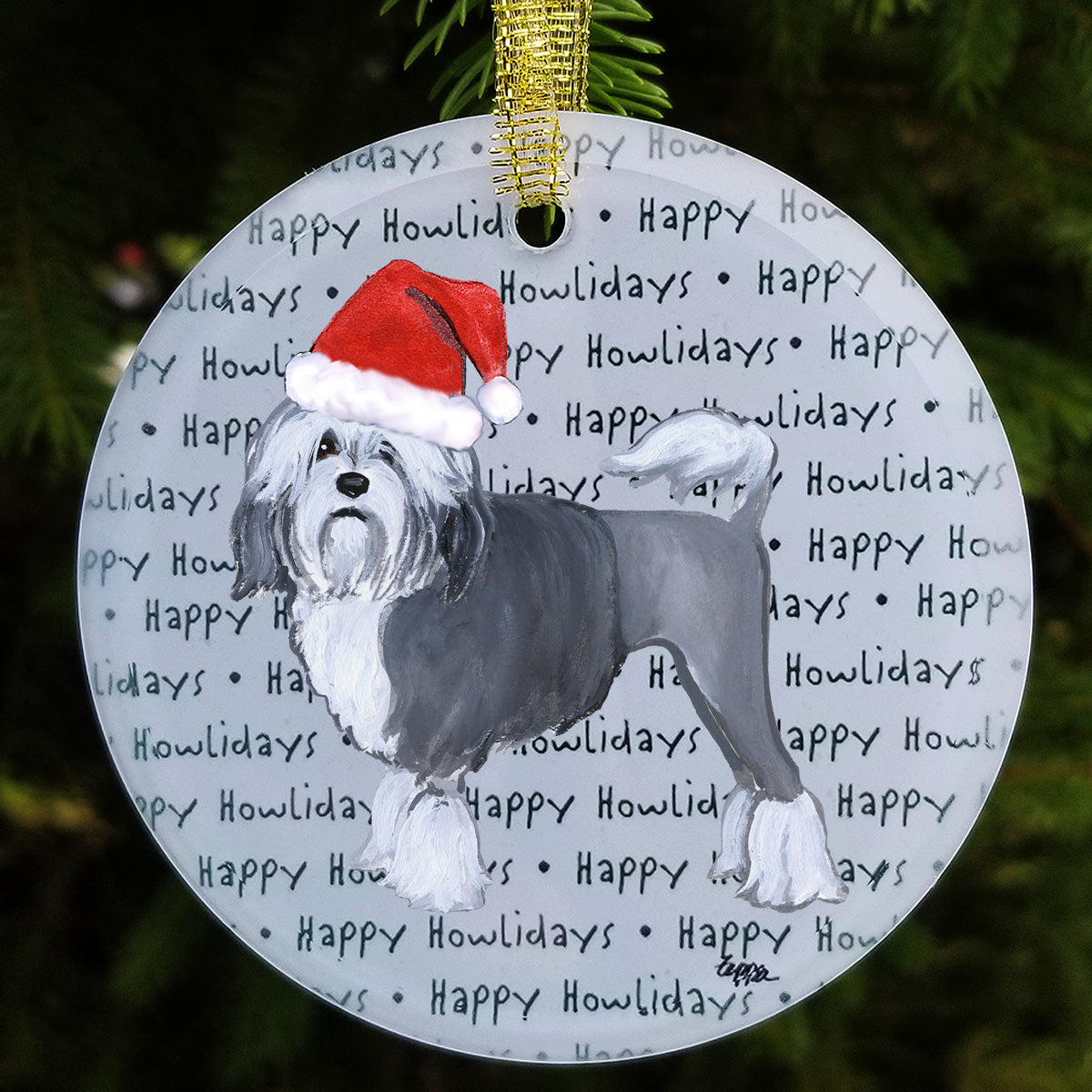 Lowchen Christmas Ornaments