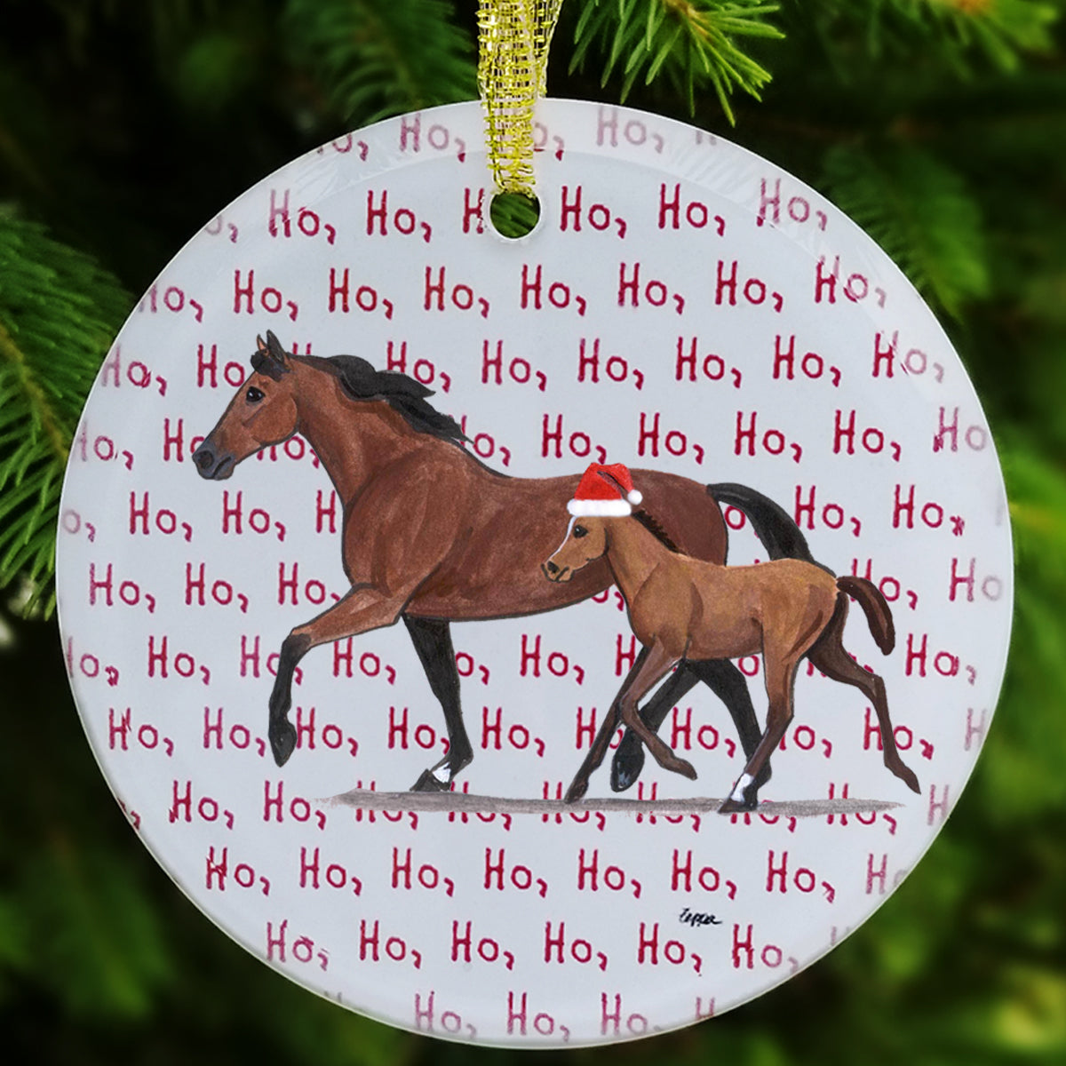 Mare & Foal Christmas Ornaments