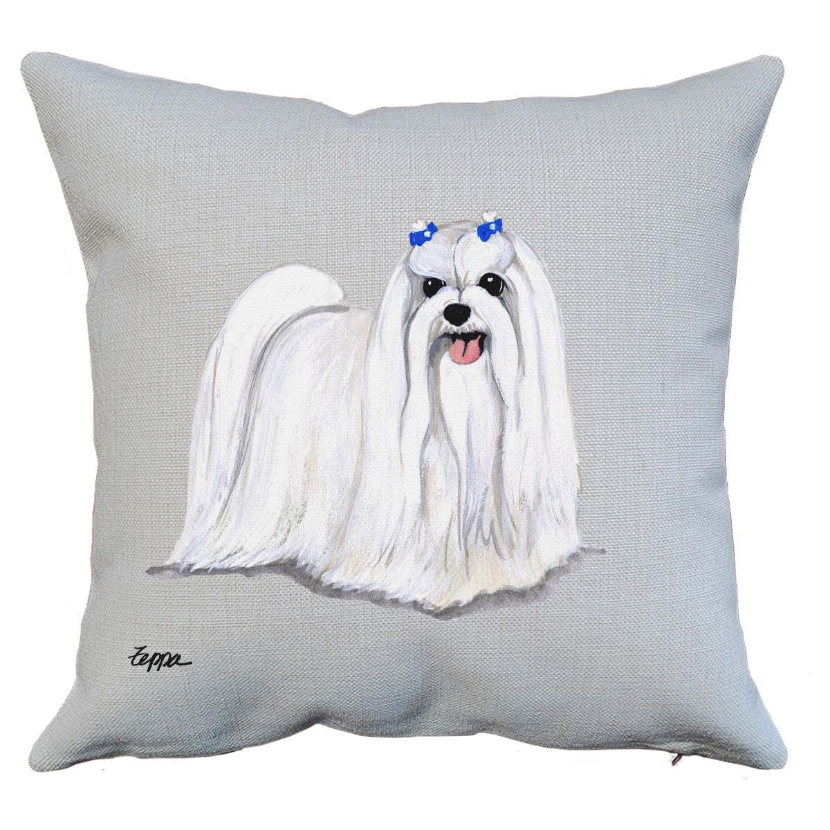 Maltese Throw Pillow